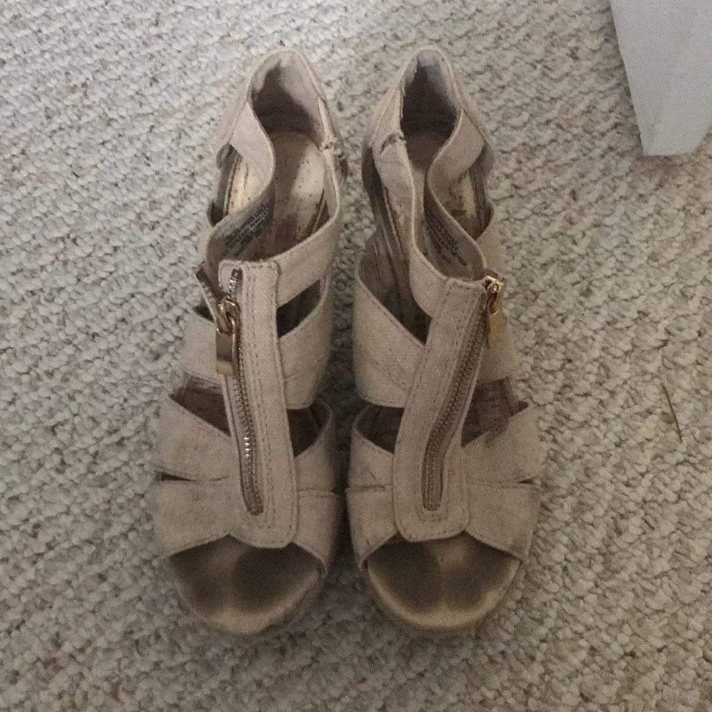 Beige Wedges